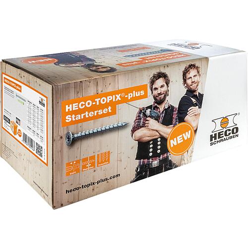 Kit professionnel « Menuisier » HECO-TOPIX-plus, vis à tête fraisée 3711 pièces