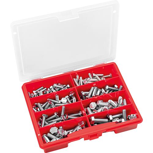 Assortment case hexagonal bolts 8.8 DIN 933, 157-piece Standard 1