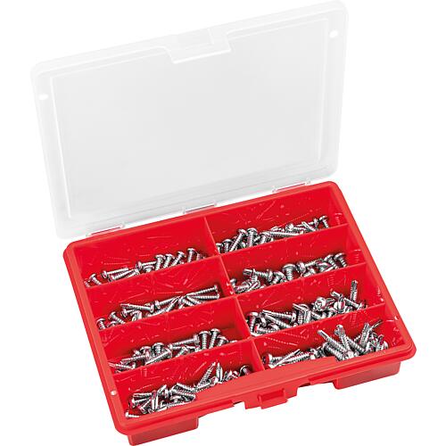 Assortment case drilling screws, pan-head, Torx®, DIN 7504, 200-piece Standard 1