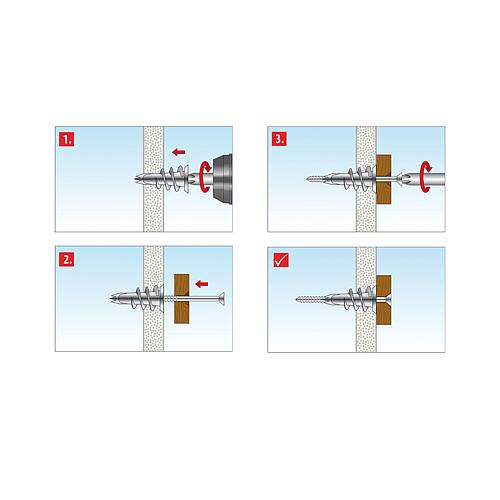 L-BOXX® Mini assortiment de chevilles et vis intérieur 120 pièces