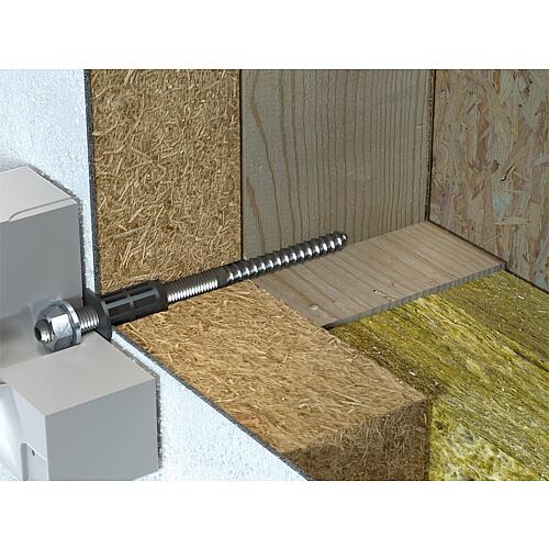 Abstandsmontagesystem Thermo Proof Wood Mini Anwendung 5