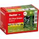 Chevilles Fischer SX Plus Green 6 x 30S, set avec vis, UE 45 pièces