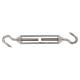 Clamping lock stainless steel A4 with 2 hooks