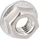 Hexagonal nuts with flange and locking teeth DIN 6923