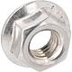 Hexagonal nuts with flange without locking teeth DIN 6923 A2-70 M 8 PU: 100