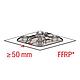 Flat roof base Fischer FFRBH articulated