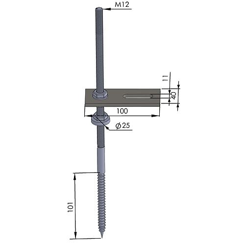 Hanger bolt M12 Standard 2