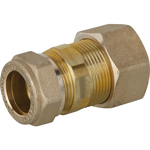 Screw connection for spiral tube DN15 x 18mm KRV, brass, with Graphite high-temperature seal