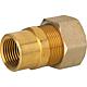 Screw connection for spiral tube DN20 x 3/4"IT, brass, with Graphite high-temperature seal