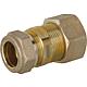 Screw connection for spiral tube DN15 x 22mm KRV, brass, with Graphite high-temperature seal