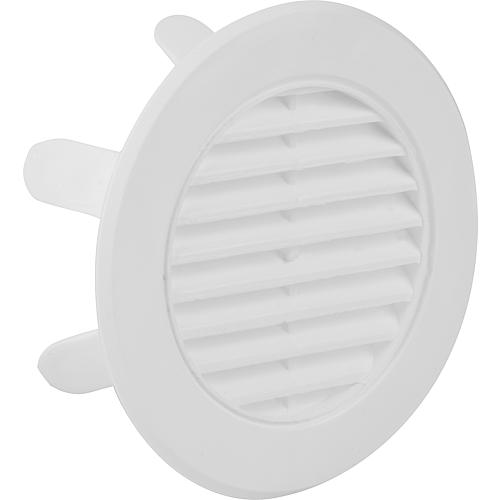 Grille de ventilation DN90 run en plastique blanc