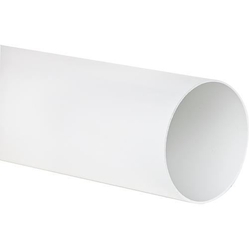 Round pipe DN 100, 0.5 m white