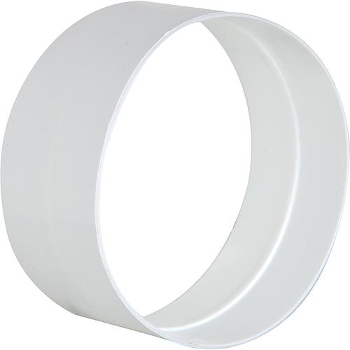 External connector DN 100mm, white Plastic