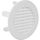 Grille de ventilation DN90 run en plastique blanc