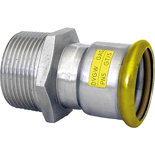 Gas ET junction piece stainless steel press fitting Standard 1