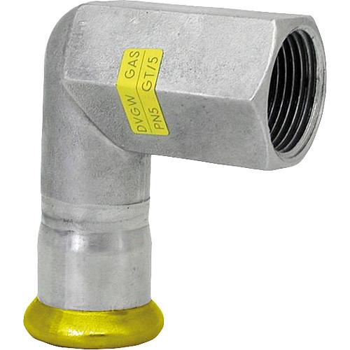 Gas 90° junction elbow (IT) stainless steel press fitting Standard 1