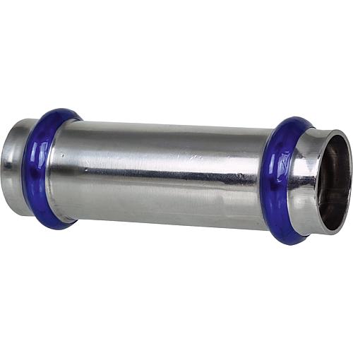 Stainless-steel press fittings, V-contour, sliding joint