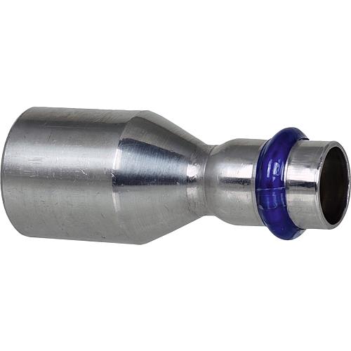 Stainless steel press fittings, V-contour, reducing piece (e x i)