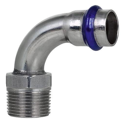 Stainless-steel press fittings, V-profile, junction elbow 90° (i/ET)