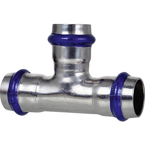 Stainless steel pressfittings V contour, T-piece (i x i x i)