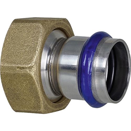 Stainless-steel press fittings, V-contour, connection coupling Standard 1