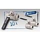 Promotional package stainless steel ball valve 2-piece DN25 (1") full bore 10x + 2x free of charge