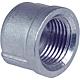 Stainless steel threaded fitting round cap (IT)