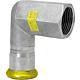 Gas 90° junction elbow (IT) stainless steel press fitting Standard 1