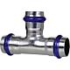 Stainless steel pressfittings V contour, T-piece (i x i x i) Standard 1