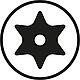 Bits 867/4 Z BO WERA, 1/4" hexagon for Torx®-TH (with hole) Piktogramm 1
